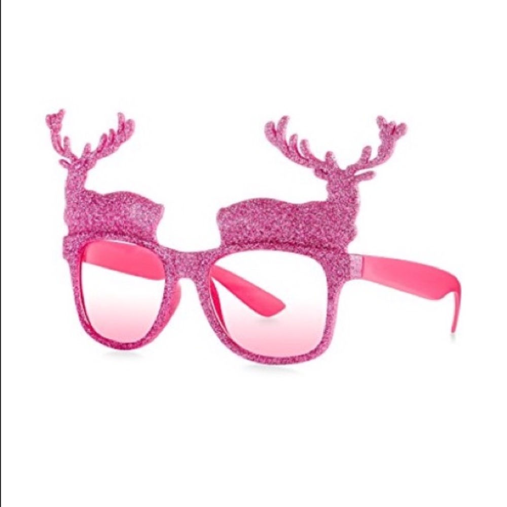 NWT🏷️ Celebrate Shop Pink Reindeer Novelty Sunglass